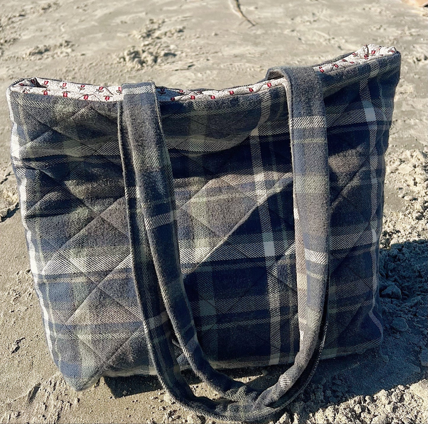 Marshland Flannel Reversible Tote