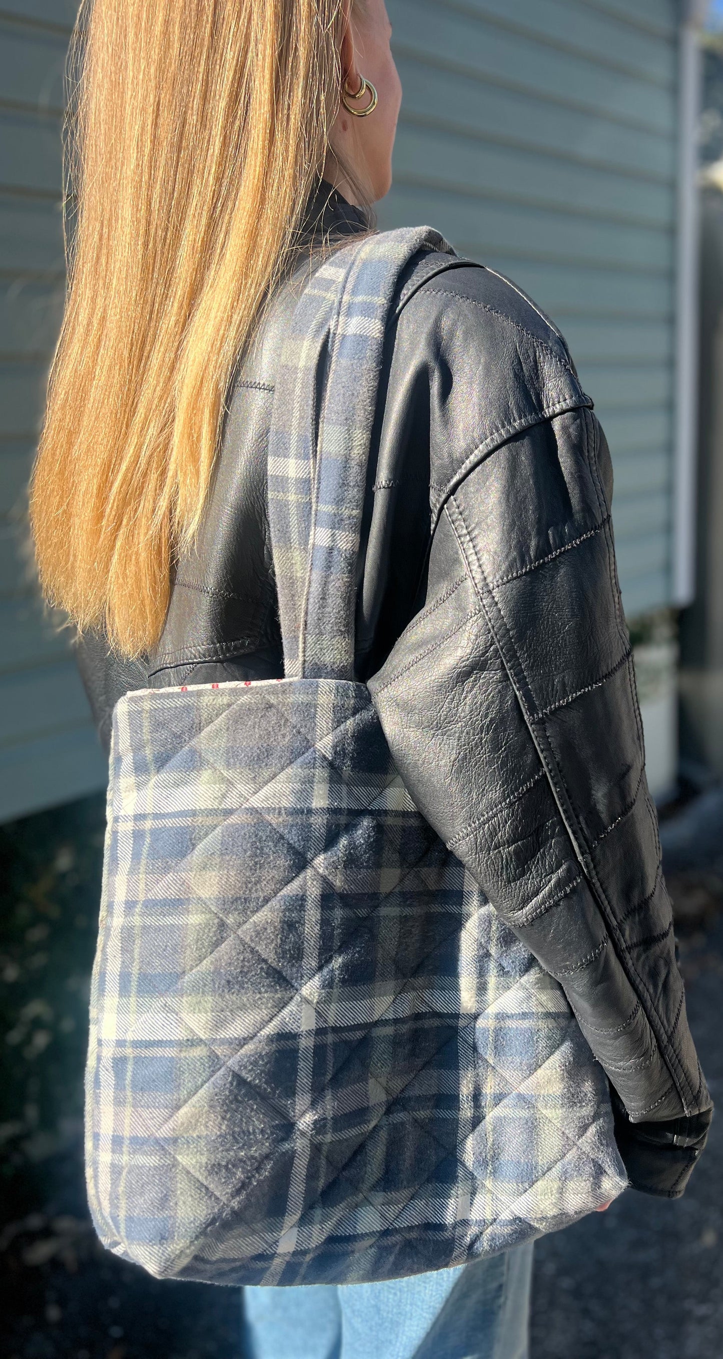Marshland Flannel Reversible Tote
