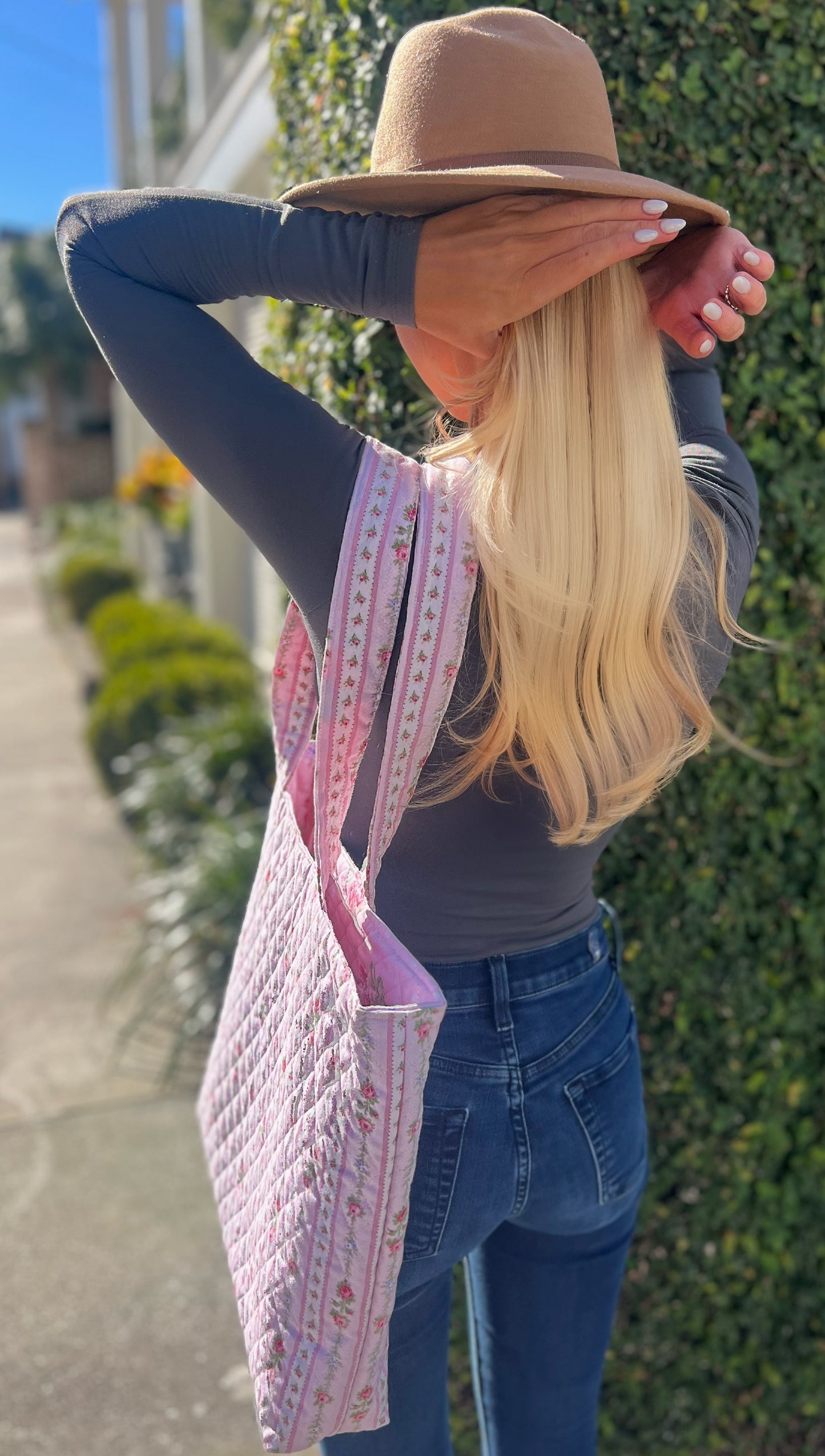Rosie Row Reversible Tote