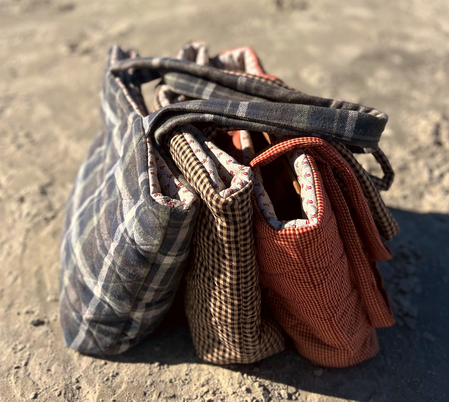Firefly Gingham Reversible Tote